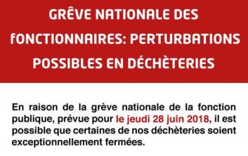 Grève des fonctionnaires du 28 juin 2018