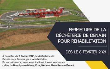 Fermeture de la déchèterie de Denain