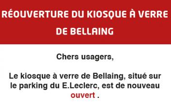 Réouverture du kiosque à verre de Belliang