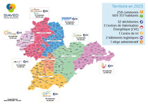 Territoire de compétences du SIAVED